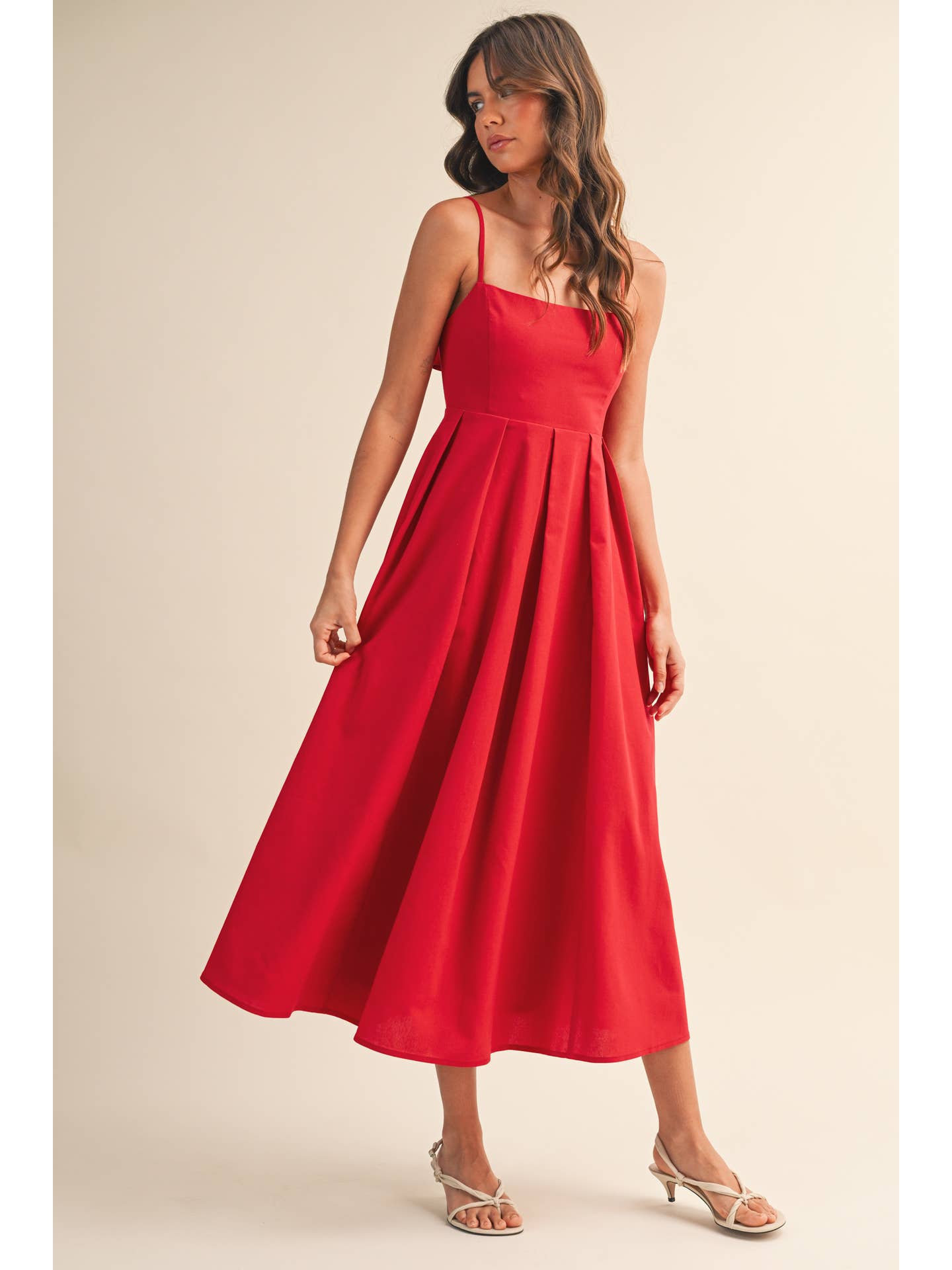 Linen Tie Back Dress