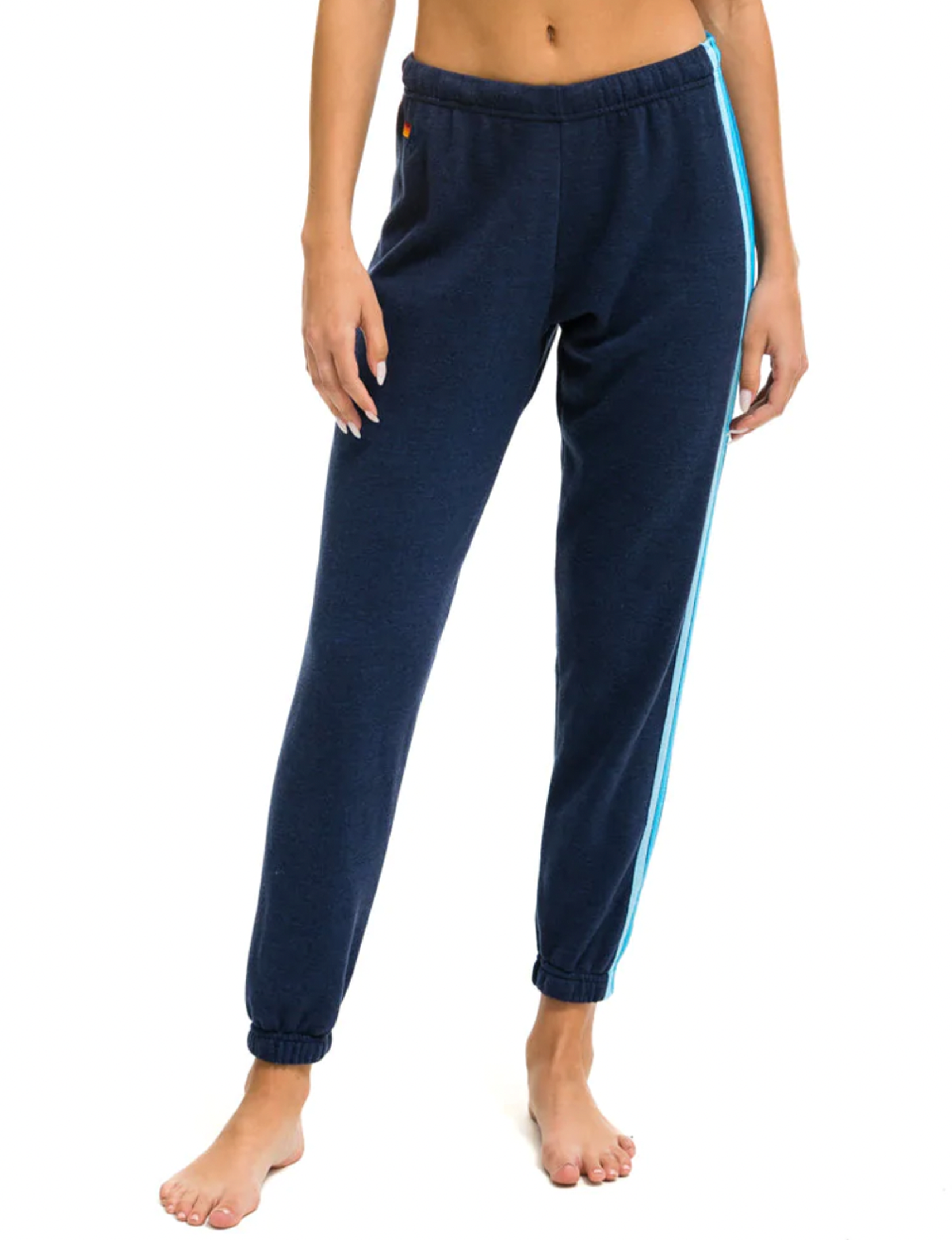 5 Stripe Sweatpants, Navy/Blue