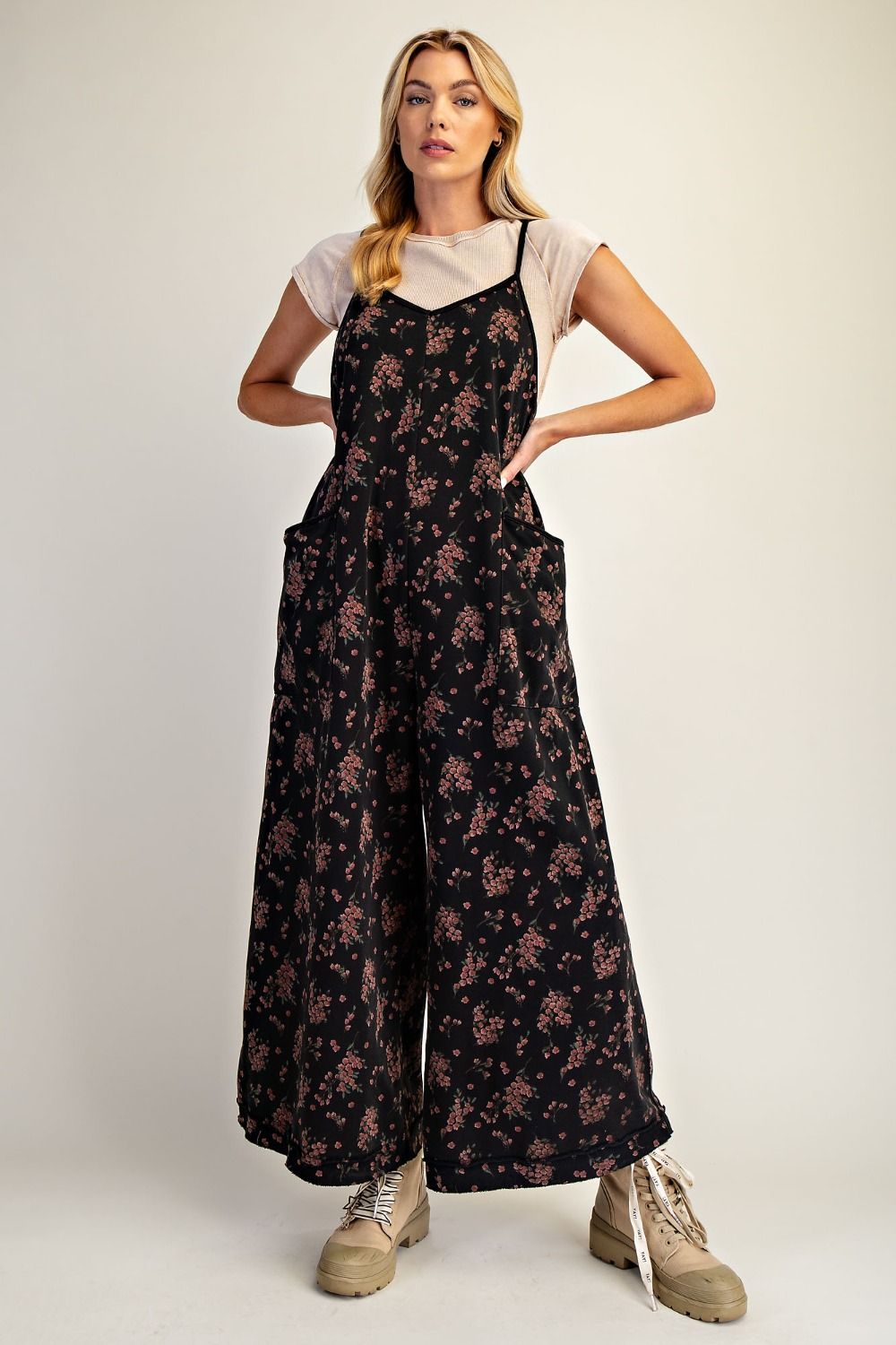 Floral Print Jumpsuit