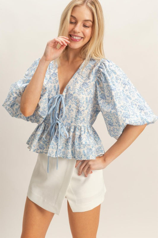 Farrah Peplum Top