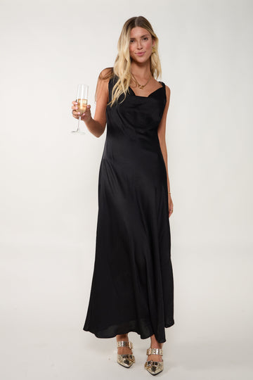 Noelle Satin Maxi Dress