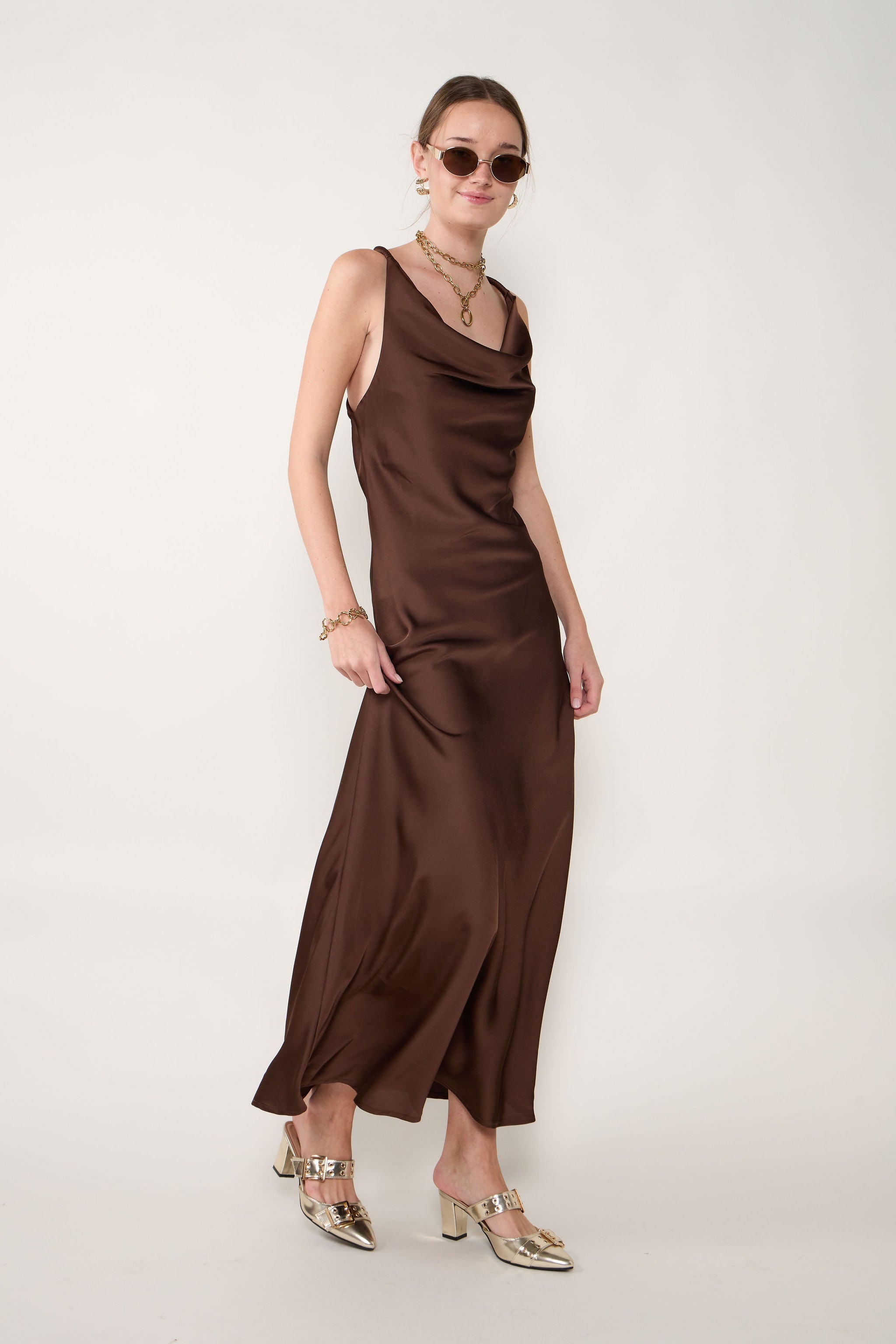 Carrie V Neck Sleeveless Maxi Dress