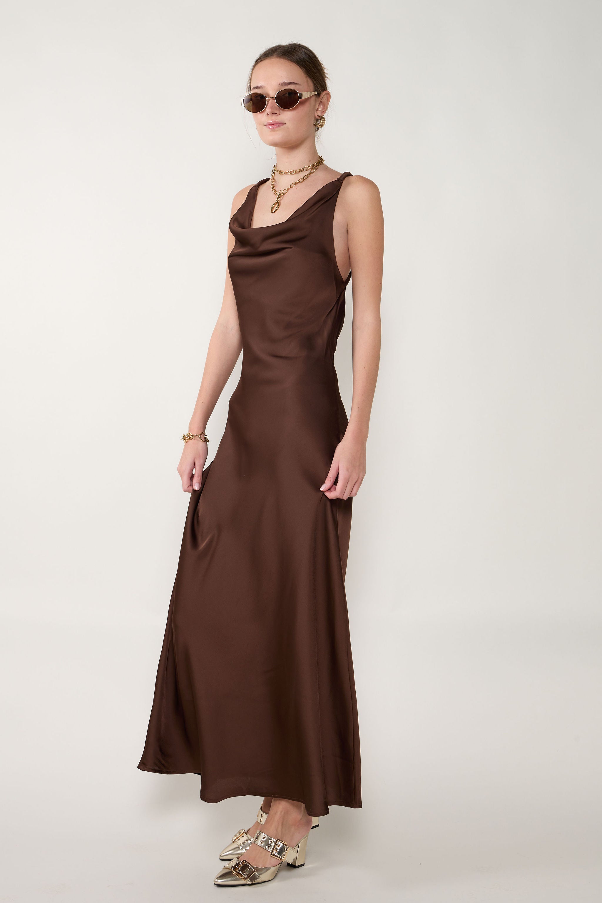 Carrie V Neck Sleeveless Maxi Dress