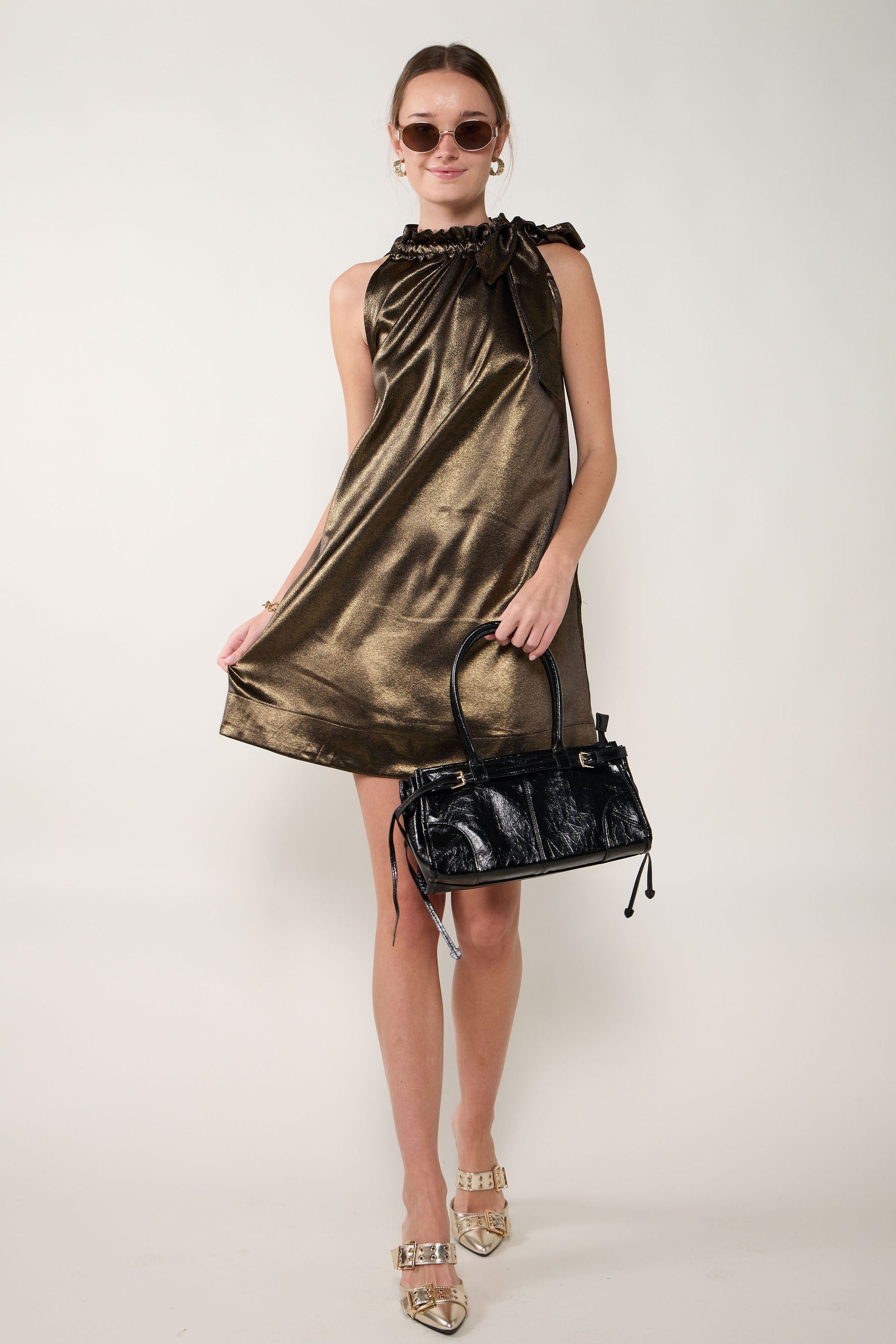 Ivy Tie Sleeveless Mini Dress