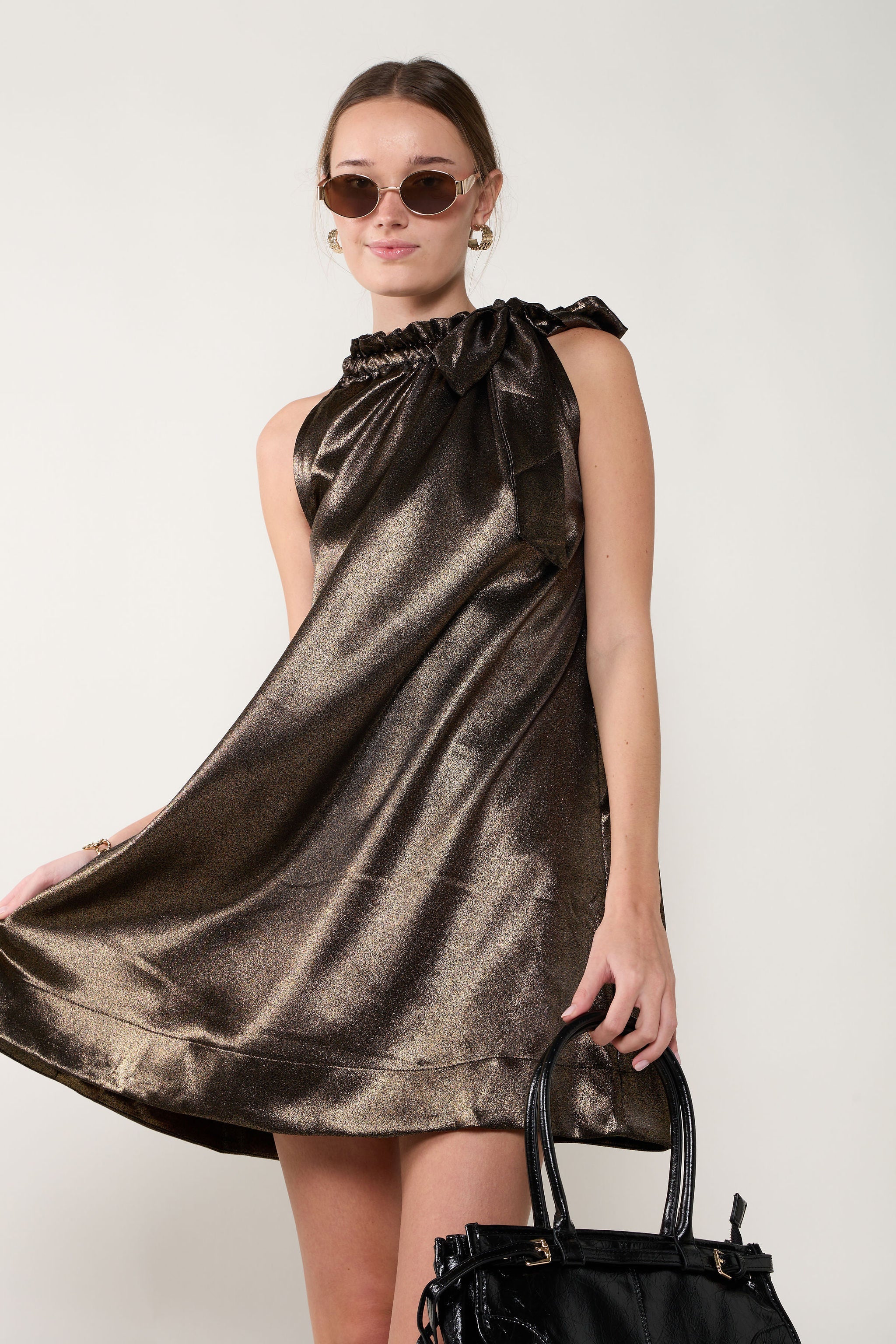 Ivy Tie Sleeveless Mini Dress