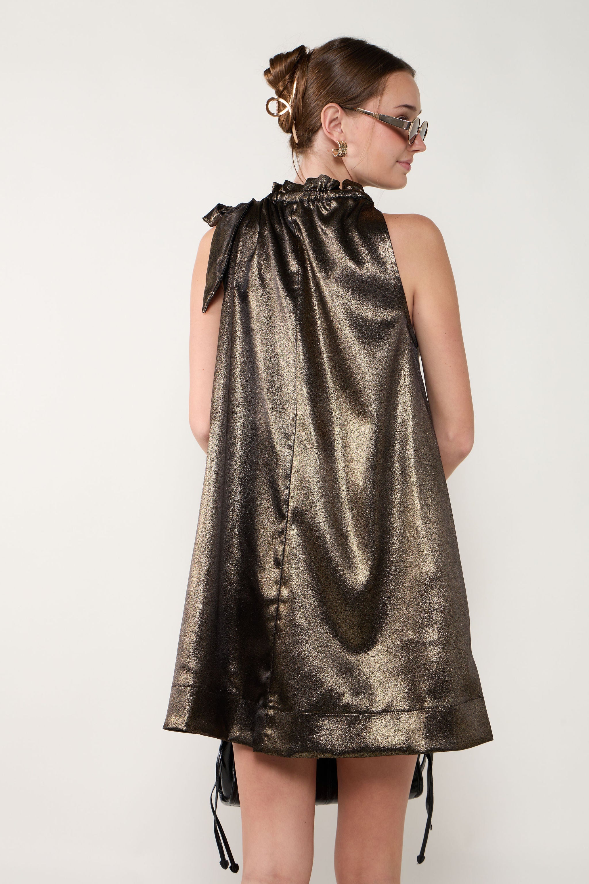 Ivy Tie Sleeveless Mini Dress