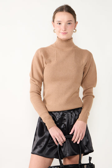 Raya Mock Neck Sweater Top