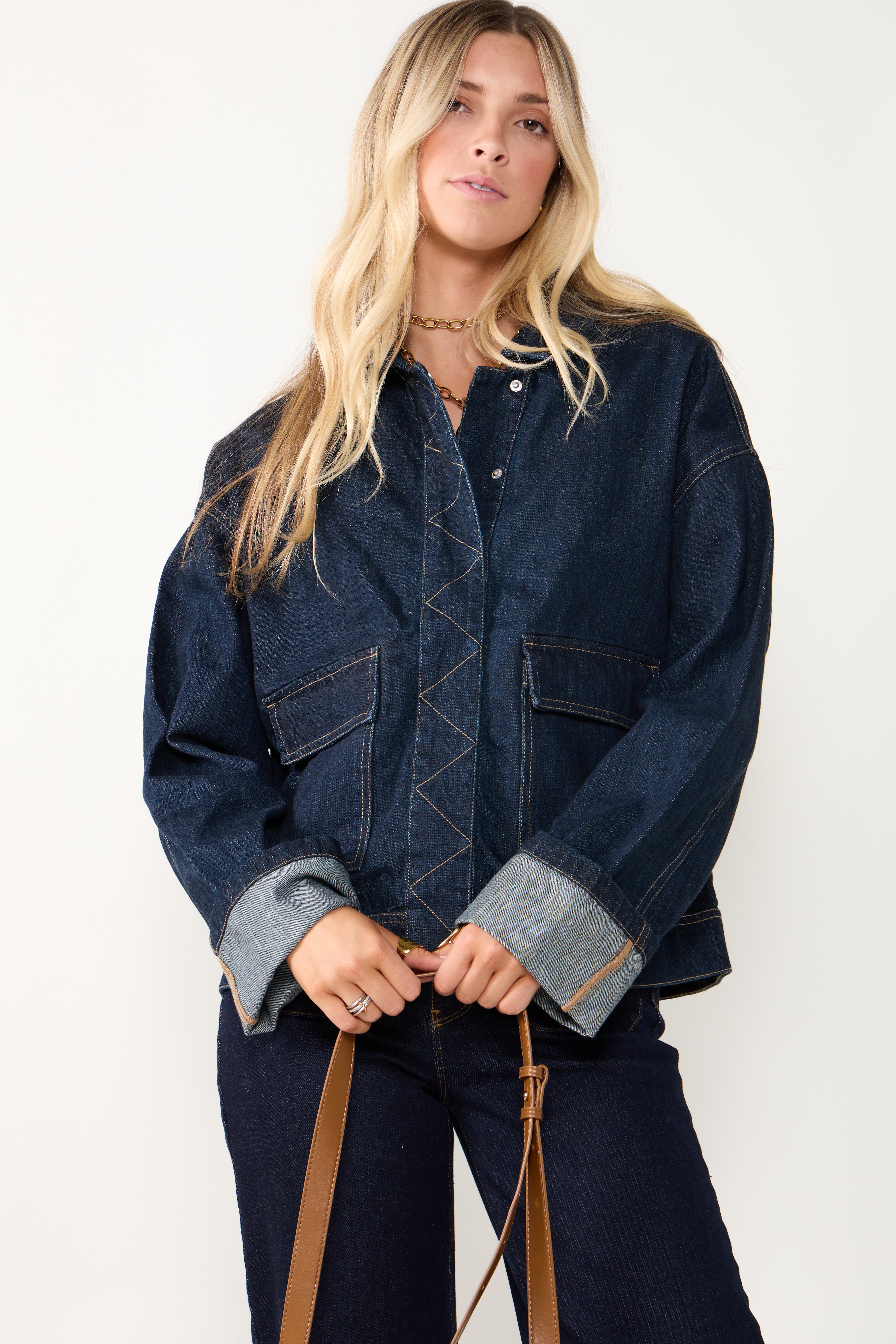 Leah Oversize Cargo Pocket Jacket