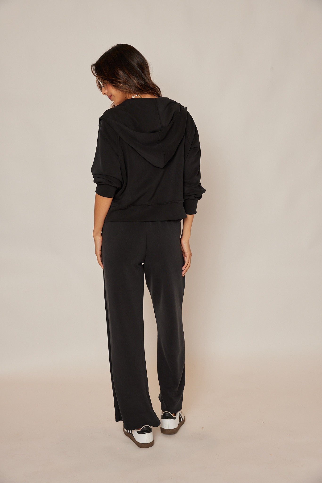 Shelly Scuba Zip Up Sweatshirt